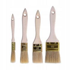 shumee Set 20 ploščatih čopičev z naravnimi ščetinami 15/25/36/50 mm