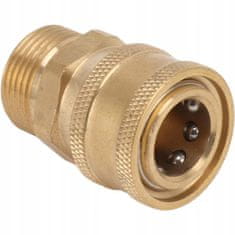 shumee Medeninasti adapter za visokotlačni čistilnik M22x1,5 mm na 1/4" hitri priključek