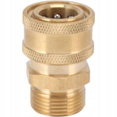 shumee Medeninasti adapter za visokotlačni čistilnik M22x1,5 mm na 1/4" hitri priključek