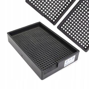 Rosfix ESD antistatični pladenj za 1,5-2 mm vijake organizator s 459 luknjami