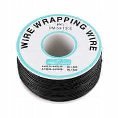 shumee Kynar žica tipa AWG 0,25 mm črna 200 m