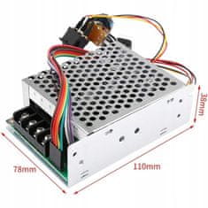 shumee PWM DC krmilnik motorja 10-50V 40A sprememba smeri prikaza
