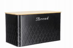 shumee BLACK BREAD BOX POSODICE KAVA ČAJ SLADKOR JEKLO