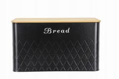 shumee BLACK BREAD BOX POSODICE KAVA ČAJ SLADKOR JEKLO
