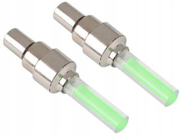 shumee LED zračniki, svetleči, VENTYLE, kolo, zelen