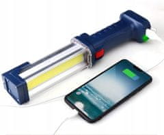 shumee COB LED SVETILKA 20W WORKSHOP USB MAGNET POWERBANK