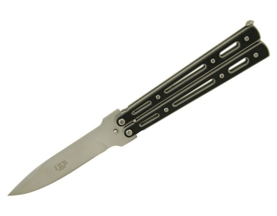 shumee Nož metulj JKR200 INOX, Balisong, rezilo 10 cm