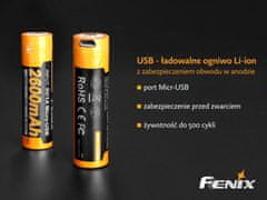 shumee Baterija Fenix USB ARB-L18U 18650, 2600 mAh 3,6 V