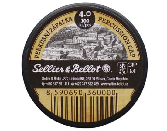 shumee Sellier & Bellot udarne kapice 4,0 mm 100 kos