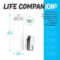 shumee ION8 Ice Motivator 1,1-litrska steklenica brez BPA Sonic Blue