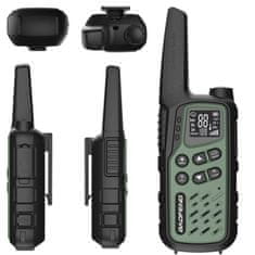 shumee Baofeng BF-T25E PMR walkie-talkie 2 kosa. Zeleni walkie talkie