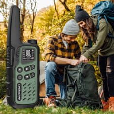 shumee Baofeng BF-T25E PMR walkie-talkie 2 kosa. Zeleni walkie talkie