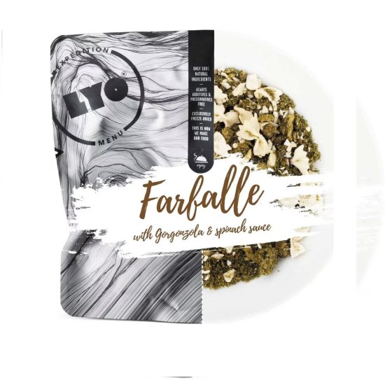 shumee Liofilizirano živilo Vege LYO Food Farfalle v špinačno-sirni omaki 370 g