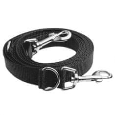 shumee 4wild nastavljiv pasji povodec 280 cm črn