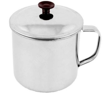 shumee Jeklena potovalna skodelica s pokrovom 8,5 cm, 360 ml