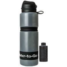 shumee Steklenička s filtrom za vodo Water-to-Go Active 750 ml steklenica s filtrom, črna