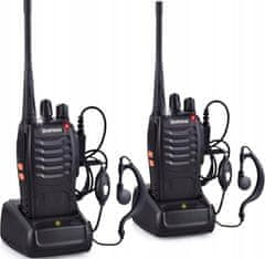 shumee Baofeng PMR walkie-talkie - 2 kom. skupaj s slušalkami, walkie-talkiejem
