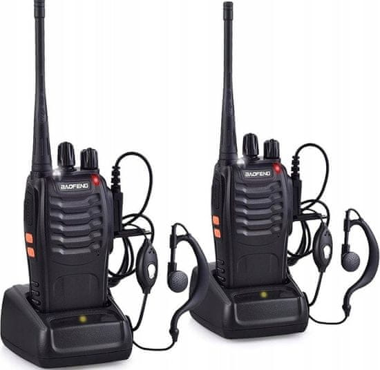shumee Baofeng PMR walkie-talkie - 2 kom. skupaj s slušalkami, walkie-talkiejem