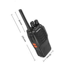 shumee Baofeng PMR walkie-talkie - 2 kom. skupaj s slušalkami, walkie-talkiejem