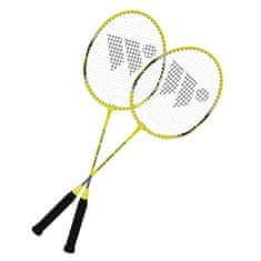 shumee ALUMTEC 4466 KOMPLET LOPARJEV ZA BADMINTON RUMEN 2KOM + RABOTI 3KOM + MREŽA + ČRTE ZA ŽELJE