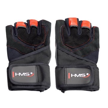 shumee RST01 ČRNE/RDEČE TELOVADNE ROKAVICE VEL. XXL HMS
