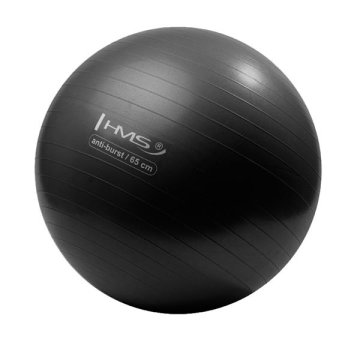 shumee YB02 65CM ČRNA ANTI-BURST GIMNASTIČNA ŽOGA HMS
