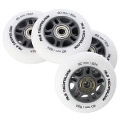 shumee PU 80x24 82A WHITE MATT (4 kosi) + ABEC-9 (8 kos) NILS EXTREME SET
