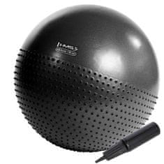 shumee YB03 NOVA 75CM ČRNA GIMNASTIČNA MASAŽNA ŽOGA HMS