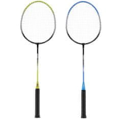 shumee NRZ014 STEEL / BADMINTON KOMPLET 4 LOPAJI + 3 PUŠČKI + MREŽE 195x22cm + POKROV NILS