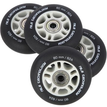 shumee PU 80x24 82A BLACK MATT (4 kosi) + ABEC-9 (8 kos) NILS EXTREME SET