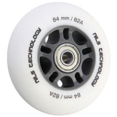 shumee PU 84x24 82A BELA MA (4 kosi) + ABEC-9 KROM (8 kosi) NILS EXTREME SET