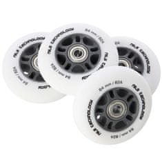 shumee PU 84x24 82A BELA MA (4 kosi) + ABEC-9 KROM (8 kosi) NILS EXTREME SET