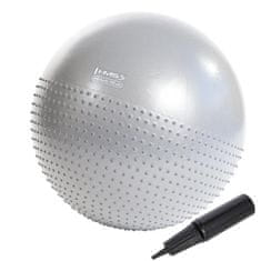 shumee YB03 65CM SVETLO SIVA GIMNASTIČNA MASAŽNA ŽOGA HMS