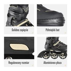 shumee NA14174 A ČRNI IN BEŽ ROLERI VEL. L (39-42) NILS EXTREME