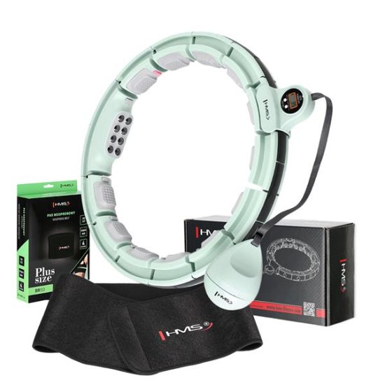 shumee HULA HOP KOMPLET MAGNETNO ZELEN HHM13 S ŠTEVCEM HMS + PAS BR163 ČRN VEČ VEL.