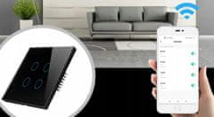 shumee STIKALO ZA LUČ ZASLON NA DOTIK WIFI TUYA QUAD 4K