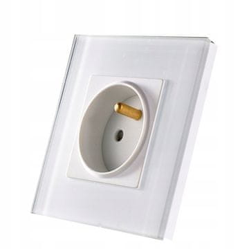 shumee STEKLENA ENOJNA 86mm - BELA BARVA