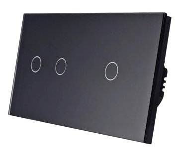 shumee STIKALO ZA LUČ NA DOTIK 2+1 TROJNO 3K STEKLO