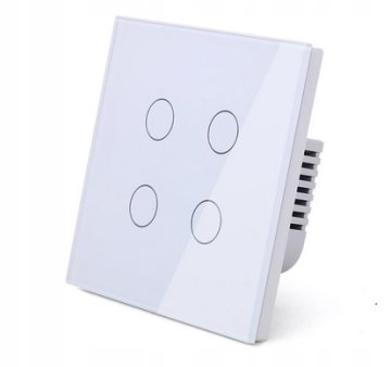 shumee STIKALO ZA LUČ ZASLON NA DOTIK WIFI TUYA QUAD 4K