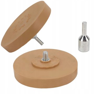 shumee Disk / Gumijasti disk za odstranjevanje lepila iz 90mm platišč + adapter za izvijač