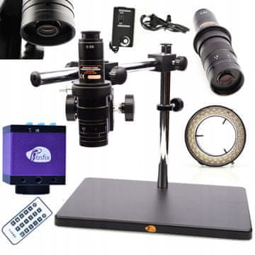 shumee KOMPLET ZA DIGITALNI MIKROSKOP OSVETLJEVALEC SPAJKALNE BOOM 56LED ROSFIX KAMERA