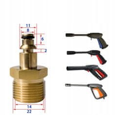shumee Adapter M22 / hitri priključek za cev Bosch / AR / Black&Decker