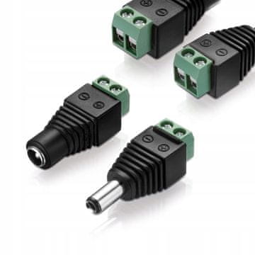 shumee Vtičnica za CCTV 5,5 mm / 2,1 mm + vtičnica