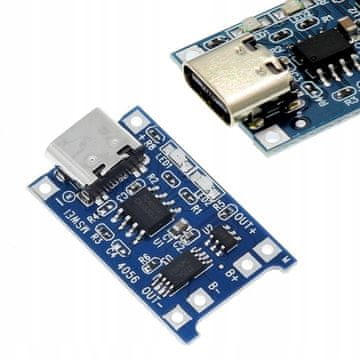 shumee Ładowarka akumulatorów LI-ION z USB typu C 5V 1A z zabezpieczeniem