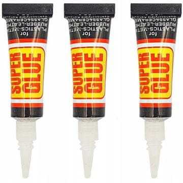 shumee Set 3 cianoakrilatnih lepil Super Glue 3g 3 kos.