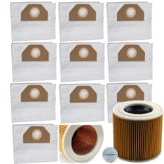 shumee Set 10 vrečk + Filter za sesalnik Karcher WD3, WD2