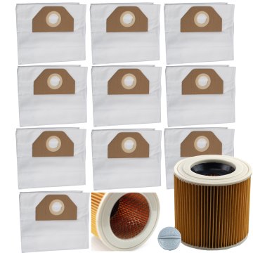 shumee Set 10 vrečk + Filter za sesalnik Karcher WD3, WD2