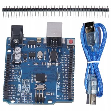 shumee ACS A1 ATMEGA328 AVR modul, združljiv z Arduino UNO R3 + USB kabel in Goldpin glava