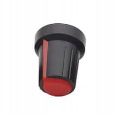 shumee Rosfix 2x gumb za potenciometer, 6 mm os, rdeča 15 x 17 mm