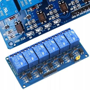 Rosfix Rosfix 6-kanałowy moduł przekaźnika 12v Arduino
